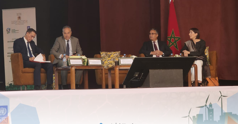 السيد سمير كودار رئيس جهة مراكش آسفي يشارك رفقة السيدة ليلى بنعلي، وزيرة الانتقال الطاقي والتنمية المستدامة في فعاليات إطلاق ''مشروع مراكش مدينة مستدامة''